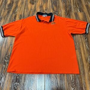 Vintage 90s OSU Polo Shirt Men’s Size XXL Oklahoma State University Orange Black